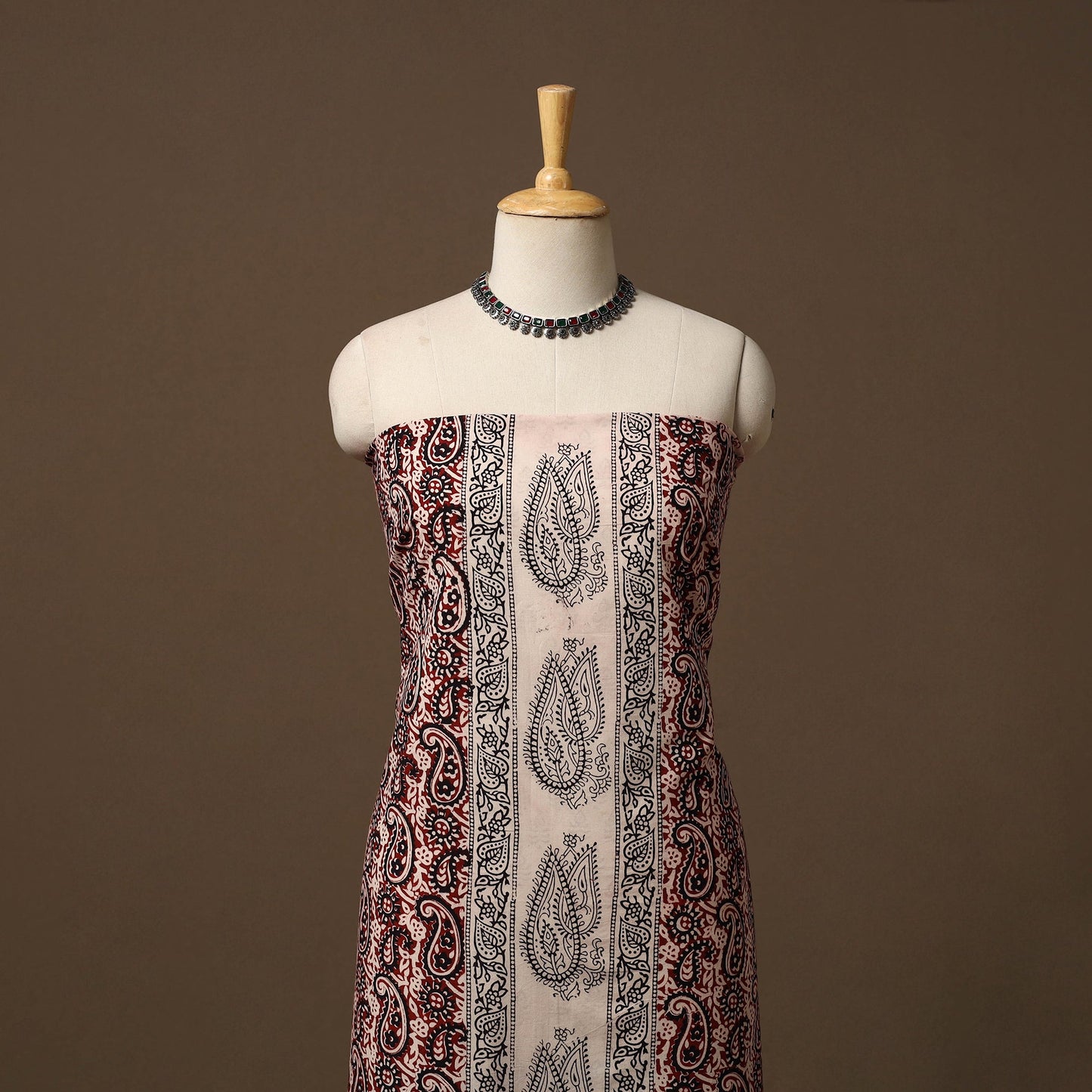 Bagh natural dyed cotton unstitched kurta material (3m) 03