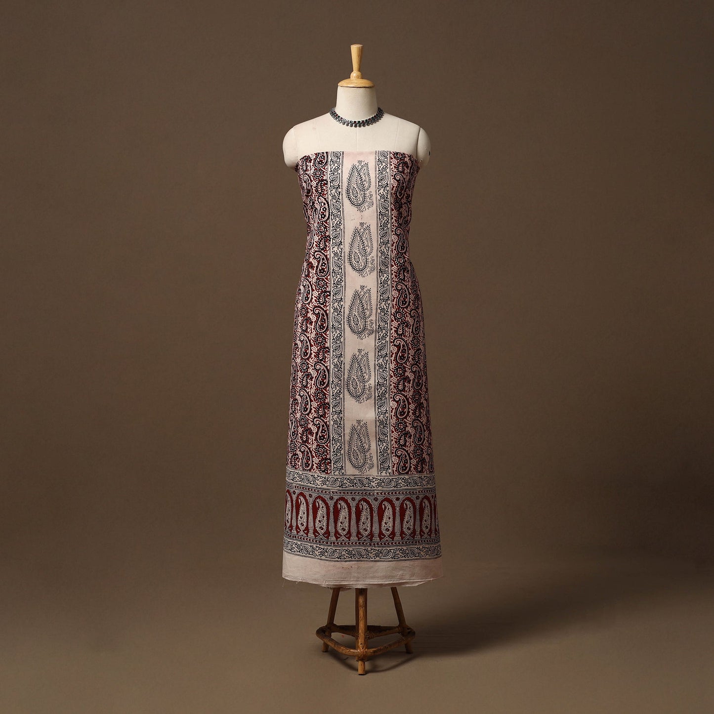 Bagh natural dyed cotton unstitched kurta material (3m) 03