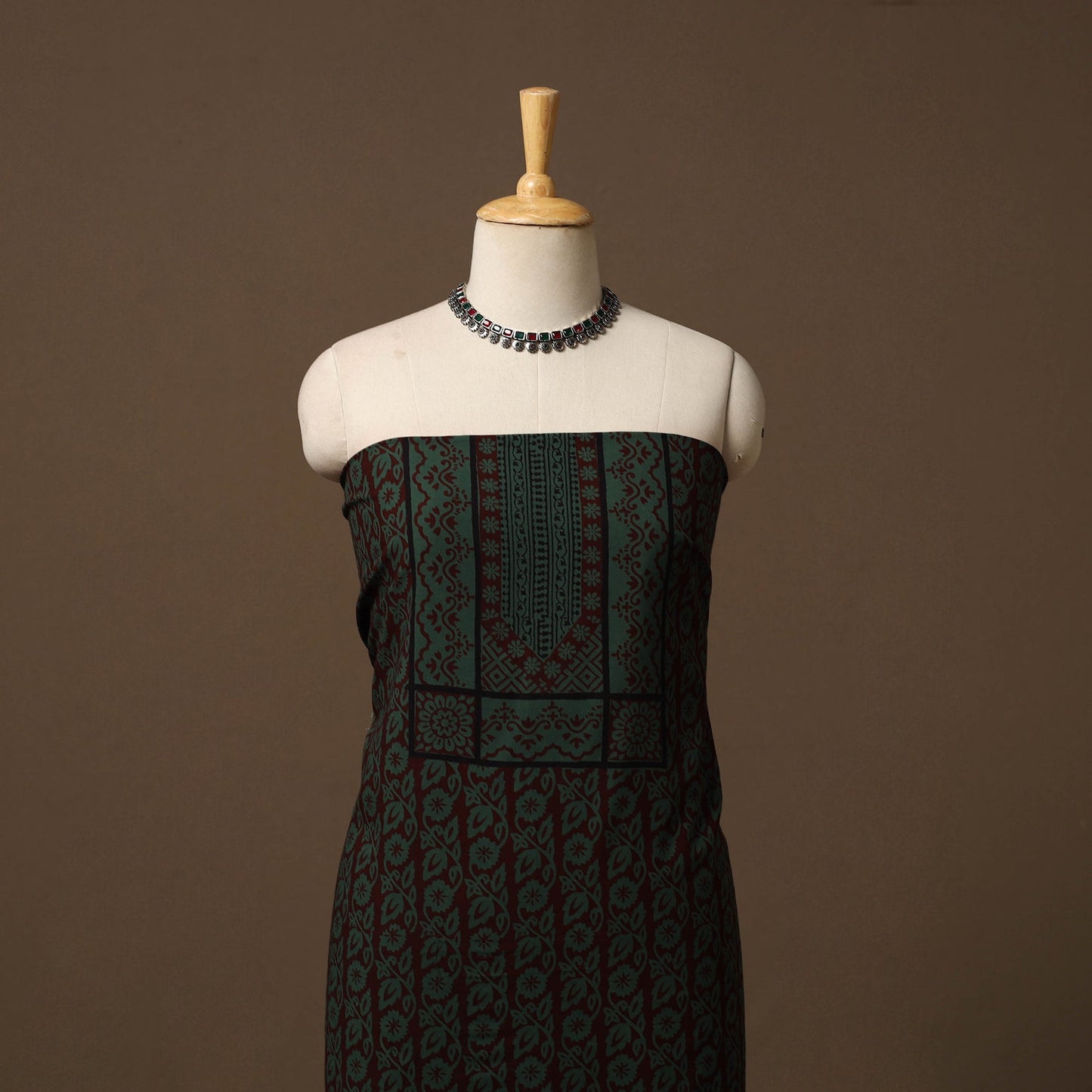 Bagh natural dyed cotton unstitched kurta material (3m) 04