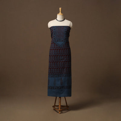 Bagh natural dyed cotton unstitched kurta material (3m) 06