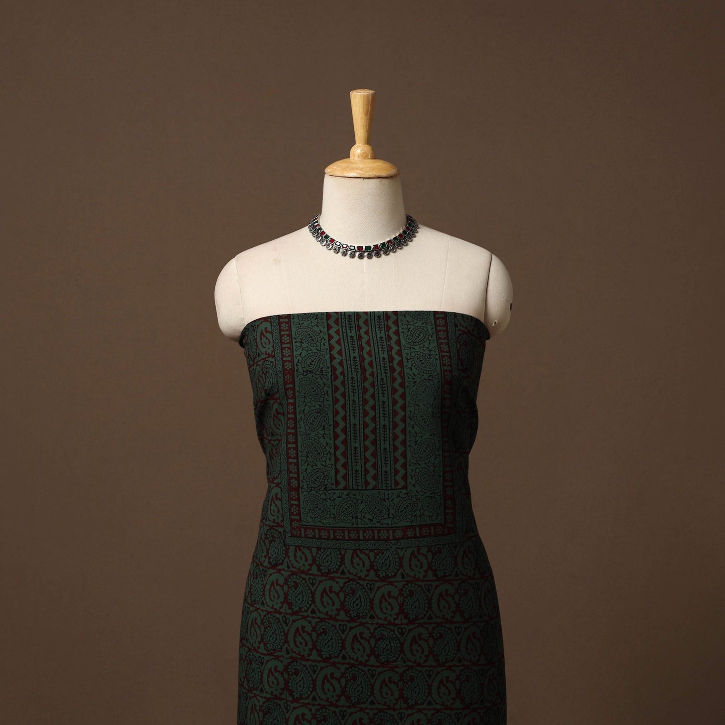 Bagh natural dyed cotton unstitched kurta material (3m) 11