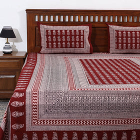 Buy Bagh Block Printed Cotton Bedcover Online l iTokri.com