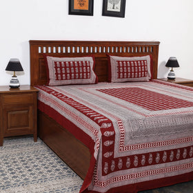 Buy Bagh Block Printed Cotton Bedcover Online l iTokri.com
