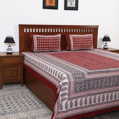 Buy Bagh Block Printed Cotton Bedcover Online l iTokri.com