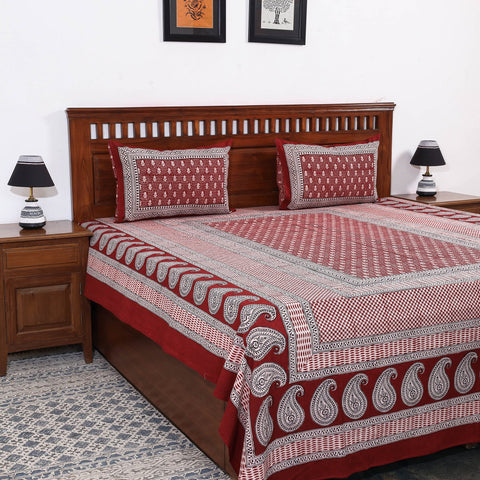 Buy Bagh Block Printed Cotton Bedcover Online l iTokri.com