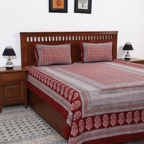 Buy Bagh Block Printed Cotton Bedcover Online l iTokri.com