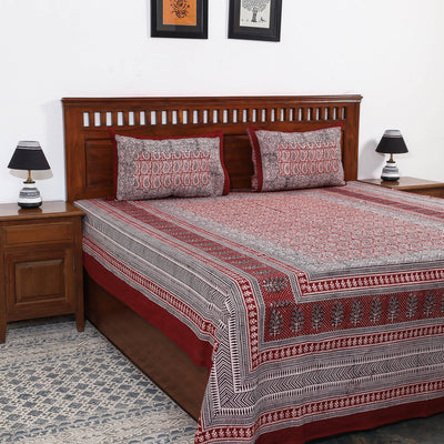 Buy Bagh Block Printed Cotton Bedcover Online l iTokri.com