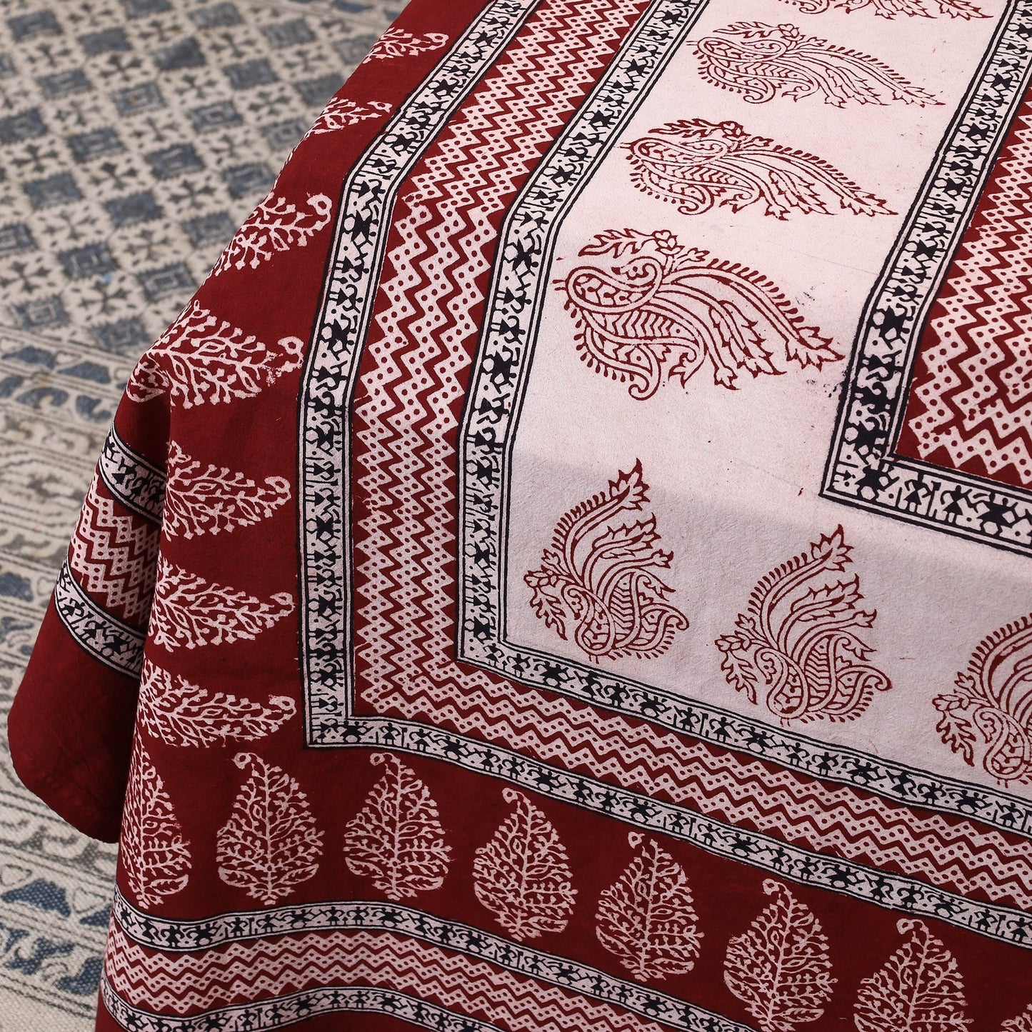  Bagh Block Printed Cotton Bedcover 