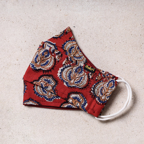  Bagru Block Printed Cotton 3 Layer Maska Snug Fit Face Cover 