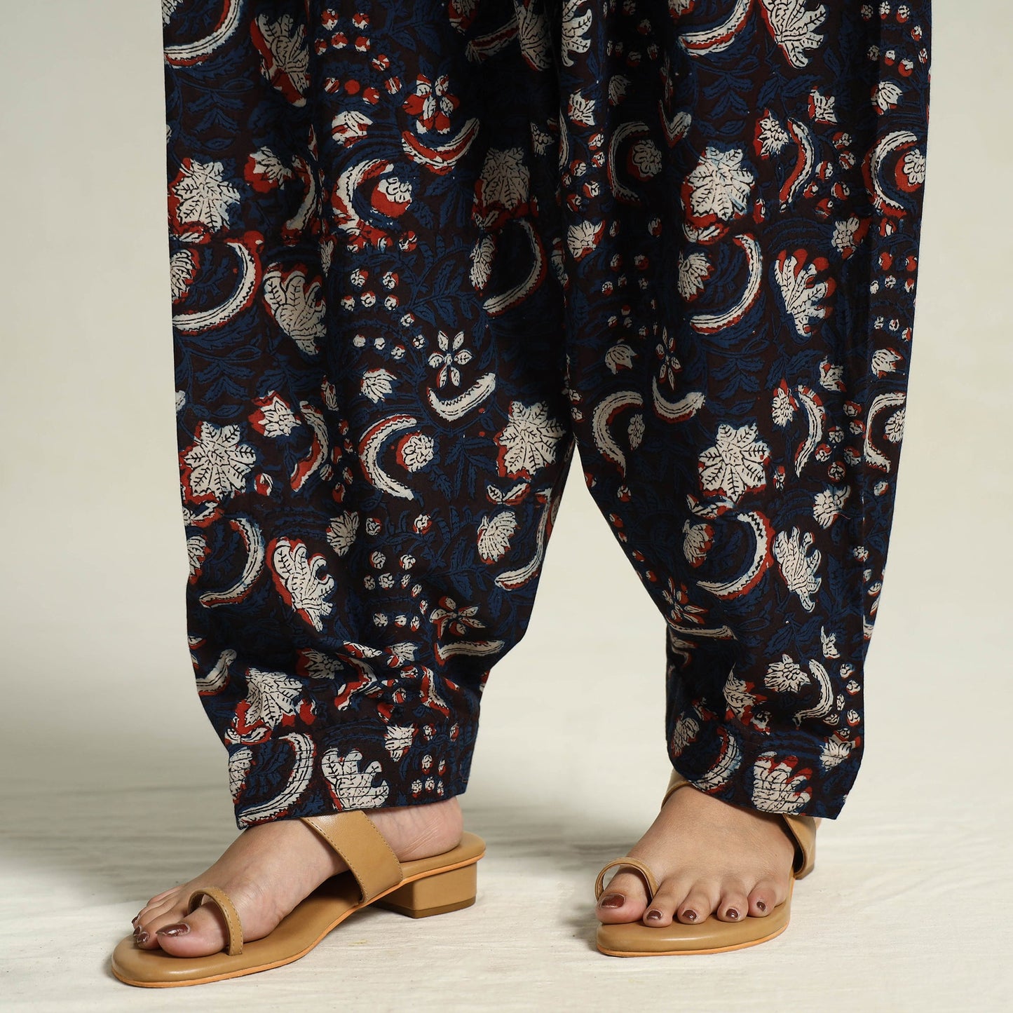 Buy Bagru Block Printed Cotton Elasticated Salwar 05 Online at iTokri.com