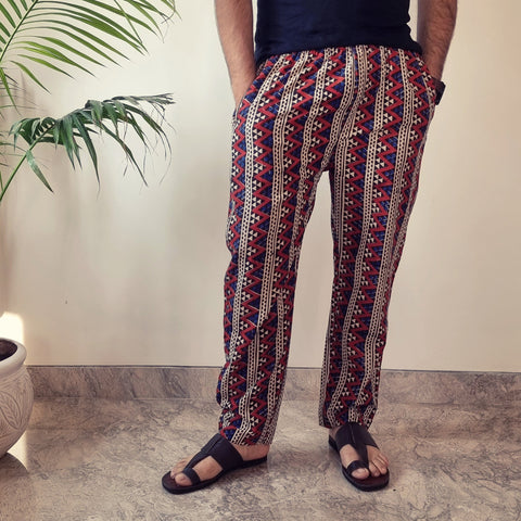 Buy Bagru Block Printed Cotton Men’s Pyjama Online l iTokri.com