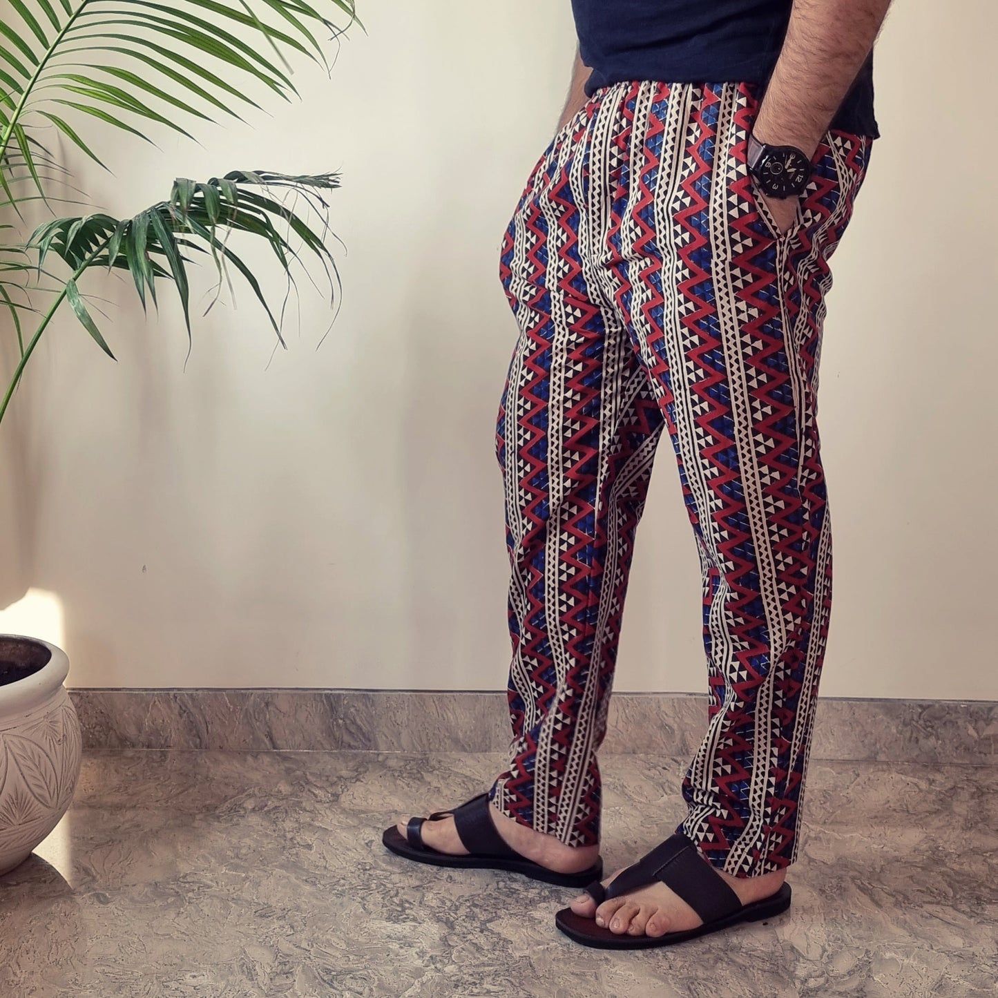 Buy Bagru Block Printed Cotton Men’s Pyjama Online l iTokri.com