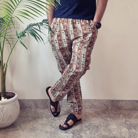 Buy Bagru Block Printed Cotton Men’s Pyjama Online l iTokri.com