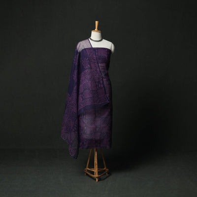 Bagru hand block print kota doria cotton natural dyed 3pc