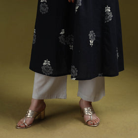 Bagru hand block print syahi begar cotton a-line kurta