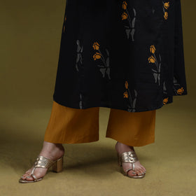 Bagru hand block print syahi begar cotton a-line kurta