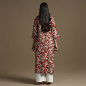 Buy Bagru Hand Block Printed Cotton Straight Kurta Online at iTokri.com