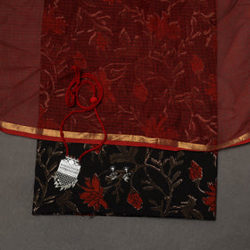 Bagru hand natural dyed cotton 2pc unstitched dress