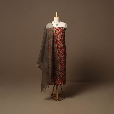 Bagru hand natural dyed cotton 2pc unstitched dress