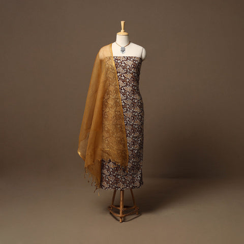 Bagru hand natural dyed cotton 2pc unstitched dress