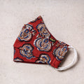  Bagru Block Printed Cotton 3 Layer Maska Snug Fit Face Cover 
