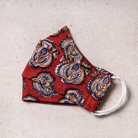  Bagru Block Printed Cotton 3 Layer Maska Snug Fit Face Cover 