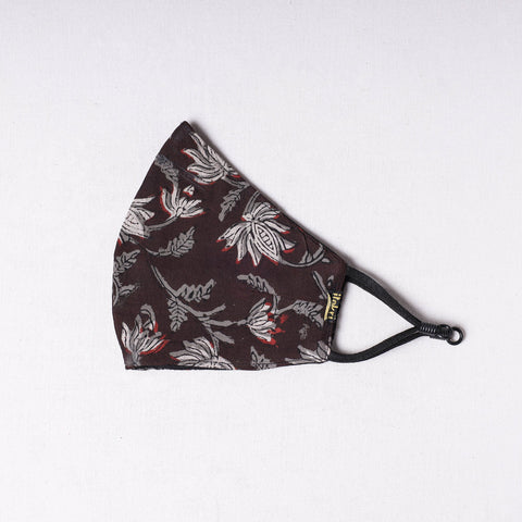  Bagru Block Printed Cotton 3 Layer Snug Fit Face Cover 