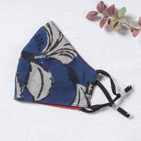  Bagru Block Printed Cotton 3 Layer Snug Fit Face Cover 