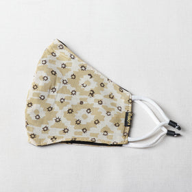  Bagru Block Printed Cotton 3 Layer Snug Fit Face Cover 