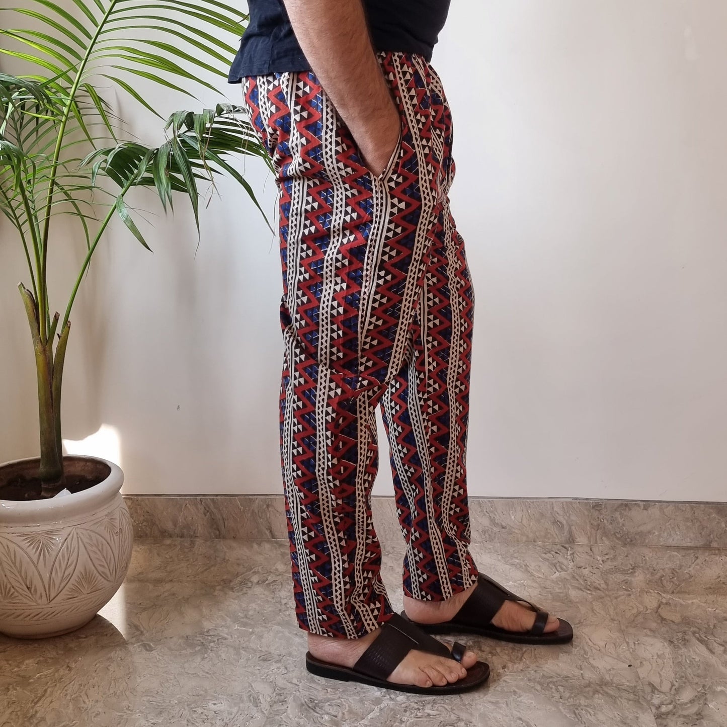 Buy Bagru Block Printed Cotton Men’s Pyjama Online l iTokri.com
