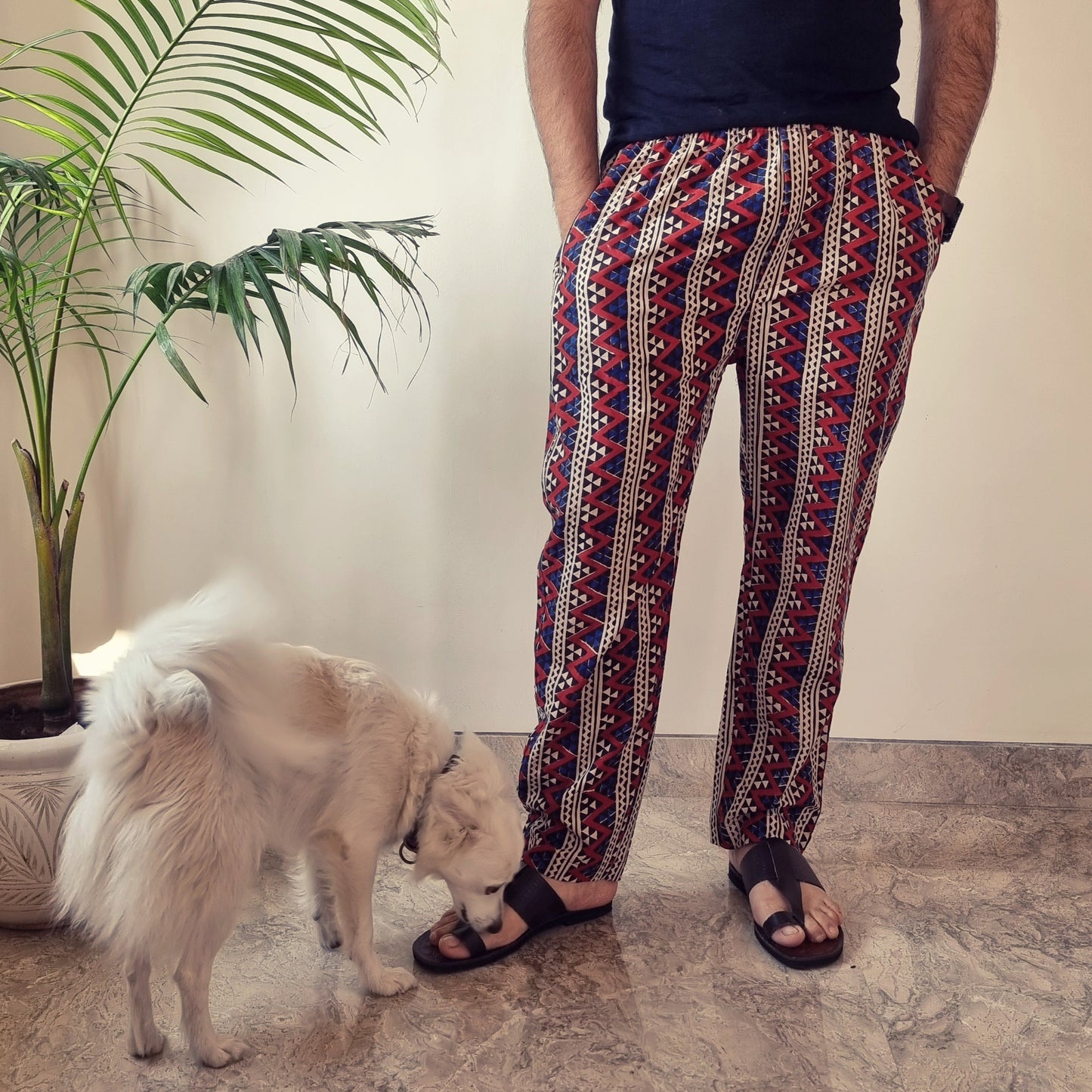 Buy Bagru Block Printed Cotton Men’s Pyjama Online l iTokri.com