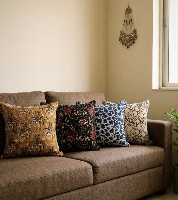 Bagru Cushion Covers
