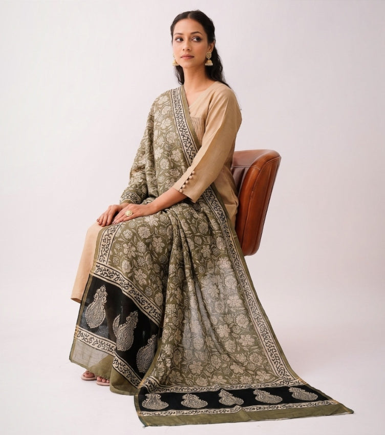 Bagru Print Dupattas