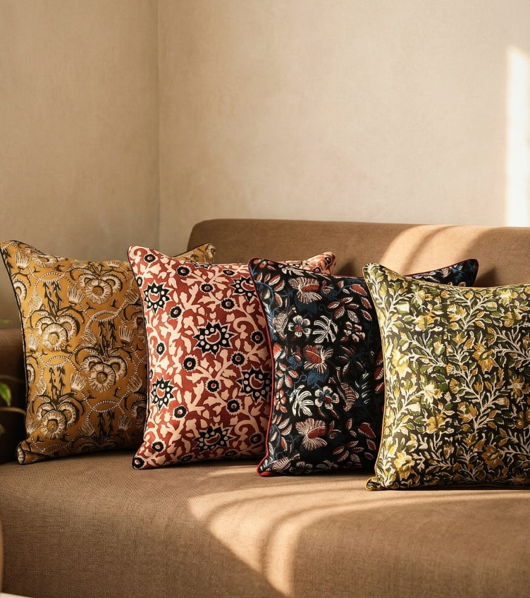Bagru Cushion Covers