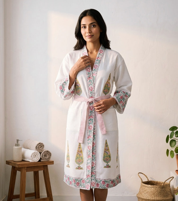 Sanganeri Bath Robes