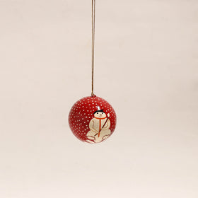  Kashmir Handpainted Christmas Decor Ornament 
