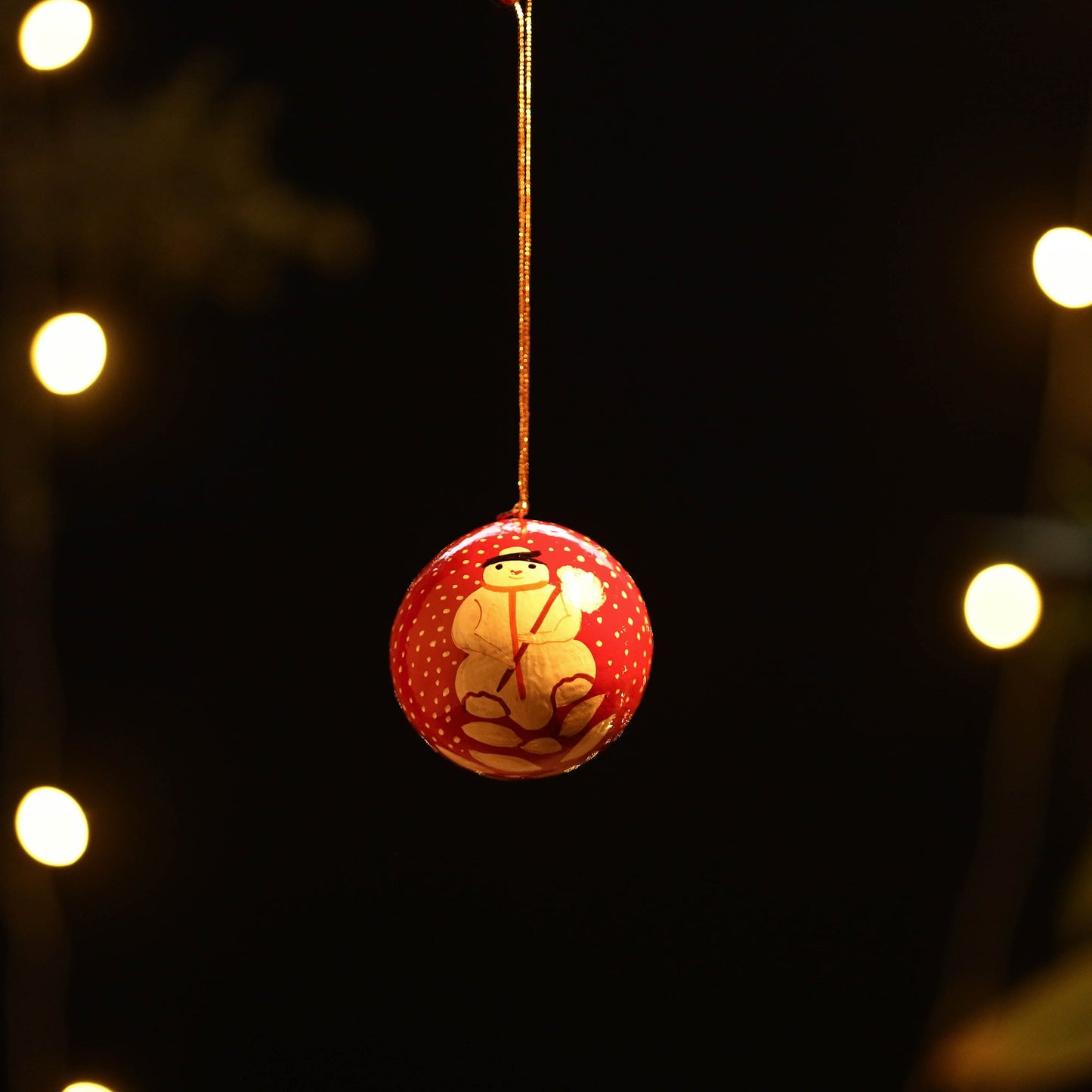  Kashmir Handpainted Christmas Decor Ornament 