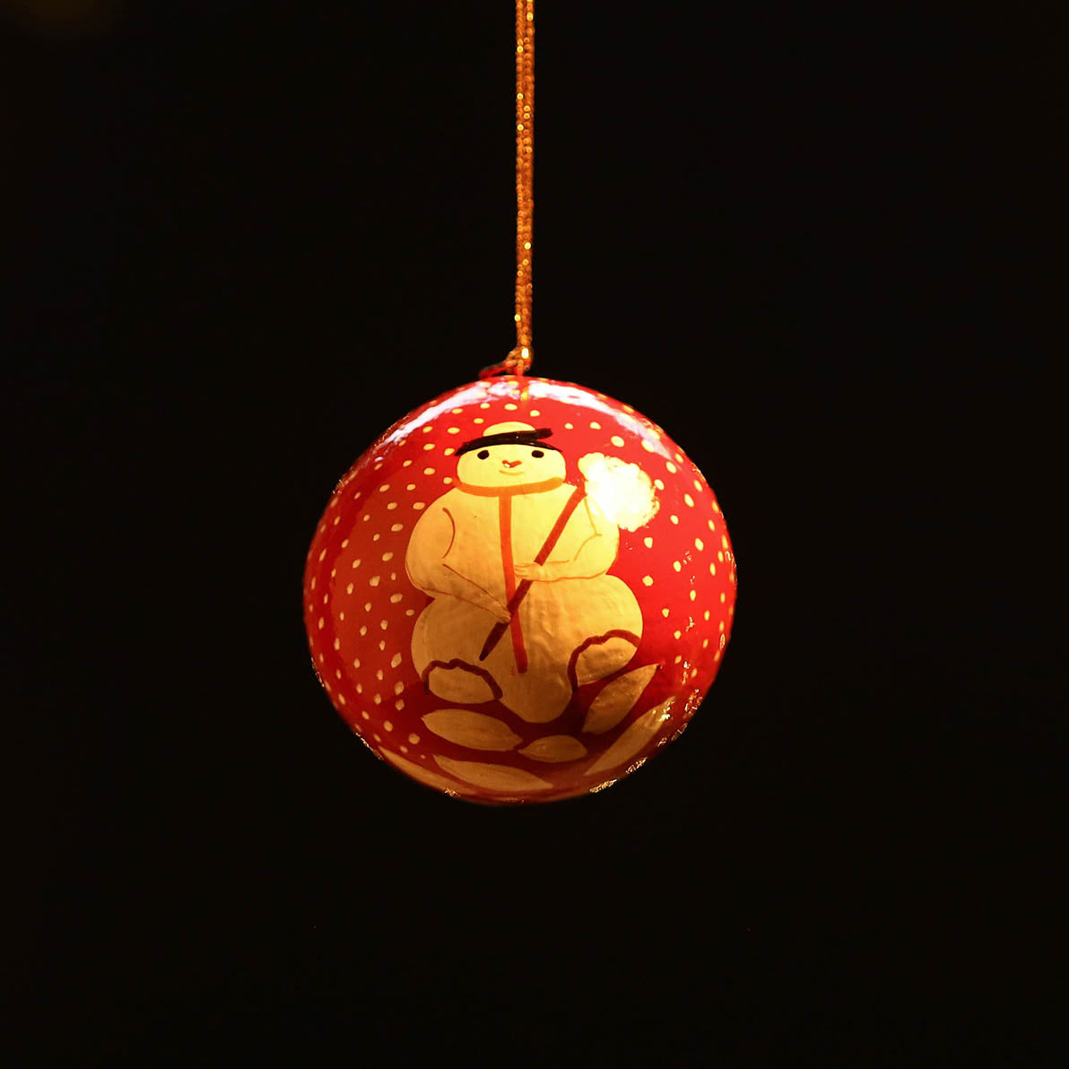  Kashmir Handpainted Christmas Decor Ornament 
