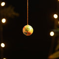 Ball - kashmir handpainted christmas decor ornament