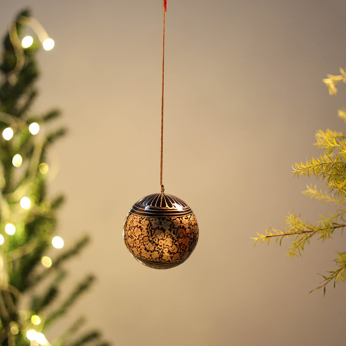 Ball - kashmir handpainted christmas ornament 13