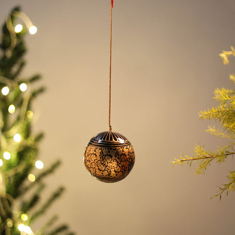 Ball - kashmir handpainted christmas ornament 13