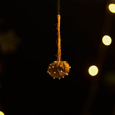  Buy Ball - Upcycled Beadwork X-Mas Decor Hanging