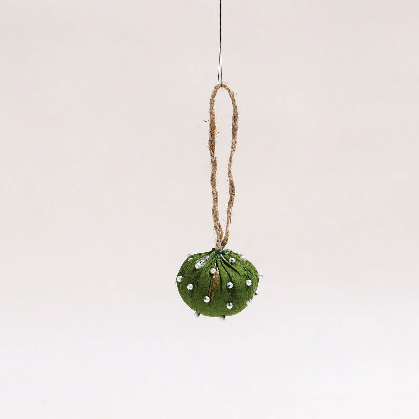  Buy Ball - Upcycled Beadwork X-Mas Decor Hanging