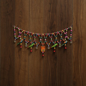 Banaras handpainted heavy wooden & terracotta toran 11