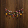 Banaras handpainted heavy wooden & terracotta toran 13