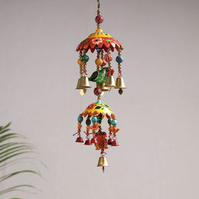 Banaras Handpainted Wooden & Beadwork Decorative Jhumar Hanging 