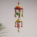  Banaras Handpainted Wooden & Beadwork Decorative Jhumar Hanging 