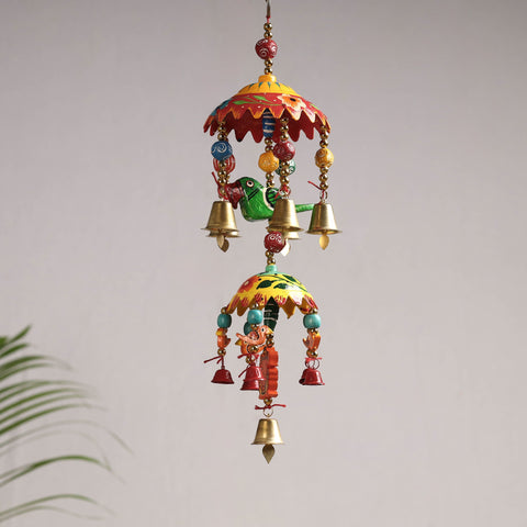  Banaras Handpainted Wooden & Beadwork Decorative Jhumar Hanging 
