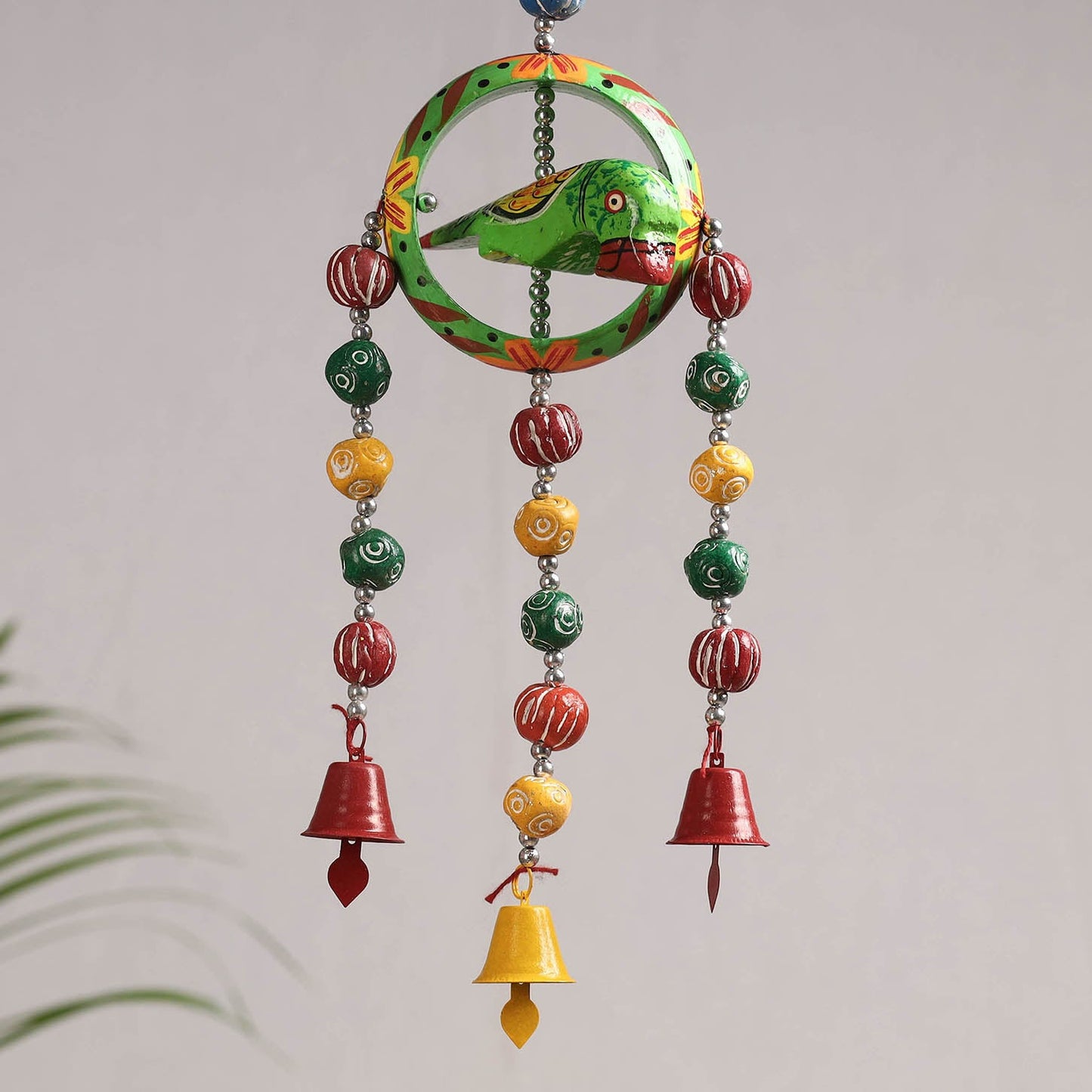  Banaras Handpainted Wooden & Terracotta Beads Decorative Hanging 