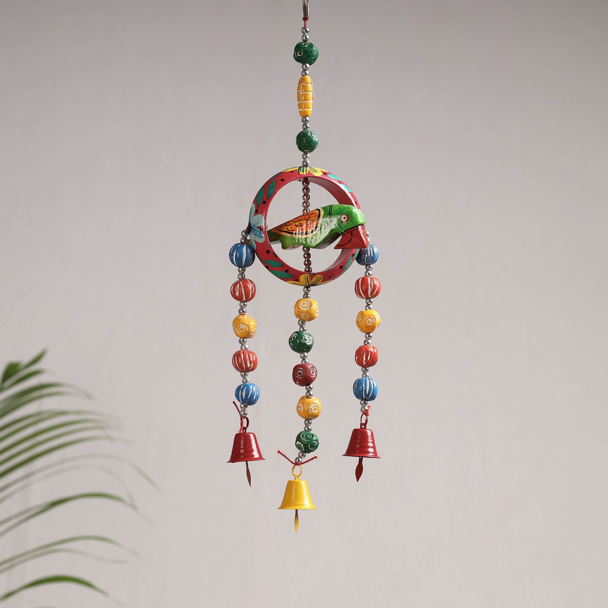  Banaras Handpainted Wooden & Terracotta Beads Decorative Hanging 
